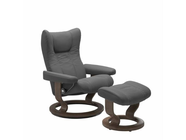 Stressless Wing Sessel Classic wahlweise mit Hocker - Leder Bati