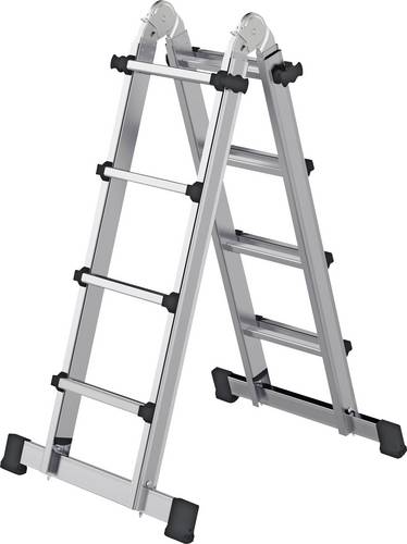 MUNK Günzburger Steigtechnik 32122 Aluminium Teleskopleiter Arbeitshöhe (max.): 5.3m