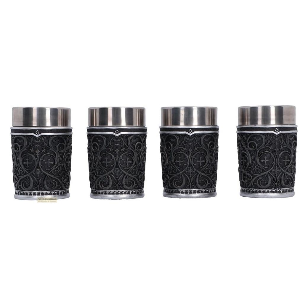 Nemesis Now Ozzy Osbourne set de verres à shot Prince of Darkness 9 cm (4x, Schnapsgläser + Shotgläser) (B7779C26)