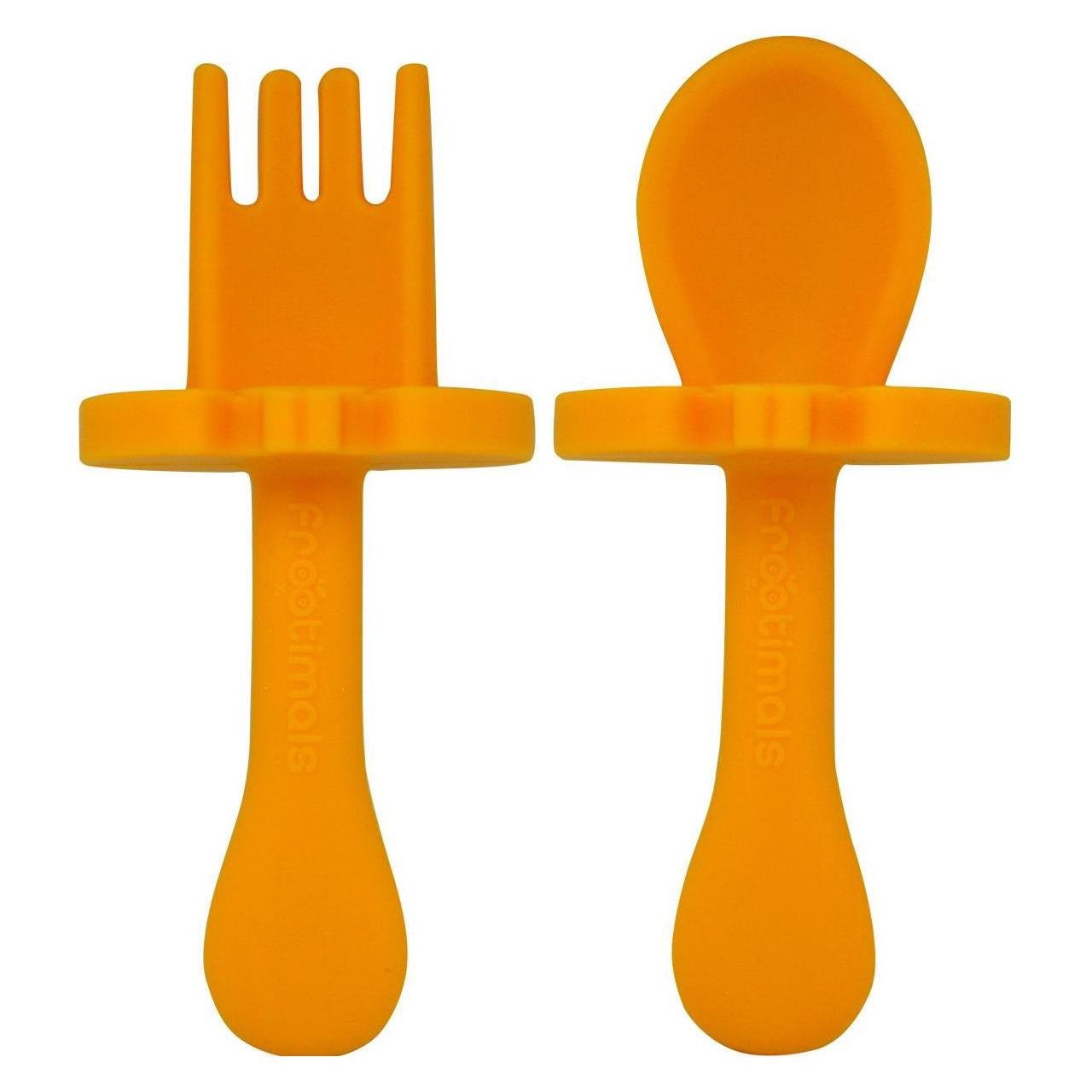 Magni Frootimals Besteck-Set OrangieFly Löffel und Gabel orange 2teilig für Babys (48941098)