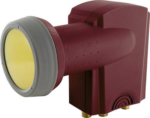 Schwaiger SPS6918R531 Quattro-LNB Feedaufnahme: 40mm Ziegel-Rot