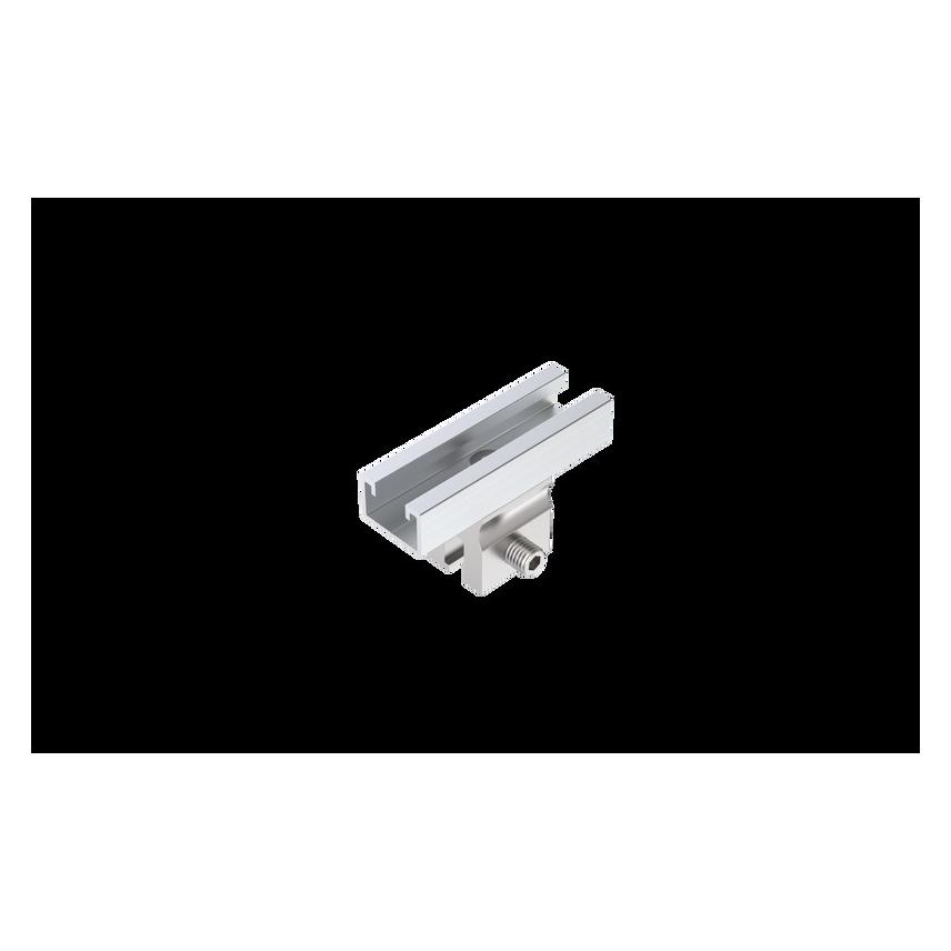 Aero AEROCOMPACT TMDS08 Doppelfalzklemme mit Kurzschiene (Solaranlage Montagematerial) (705621)