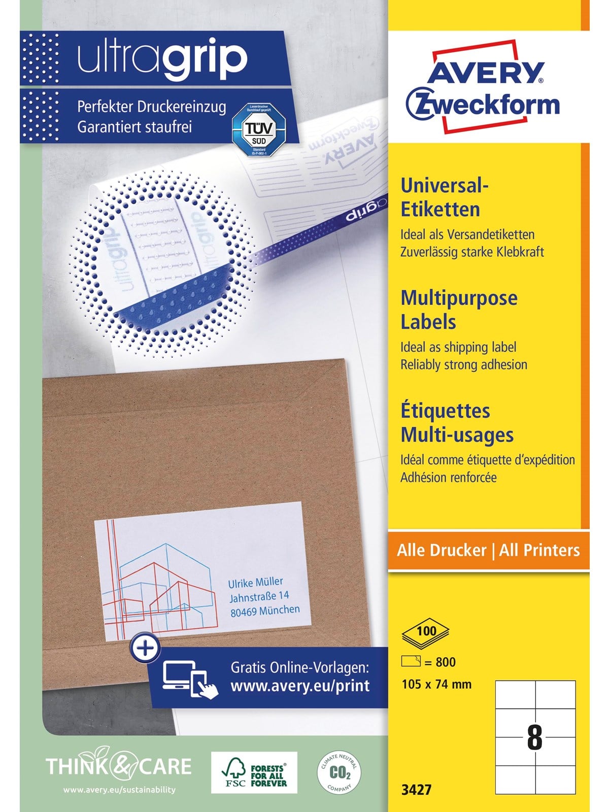 Avery Multipurpose general-use label (UltraGrip)