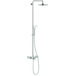 Grohe Euphoria Duschsystem 26510000 Aufputz-Wannen-Thermostat, Duscharm 450mm, chrom