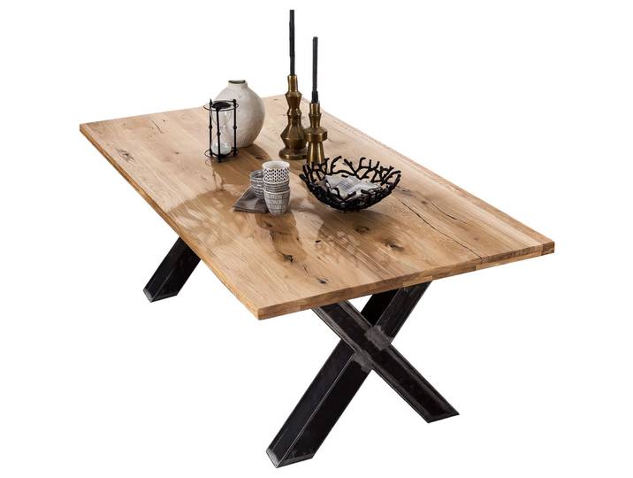 Esstisch Ralf Wildeiche natur Massivholz B 220 T 100 cm