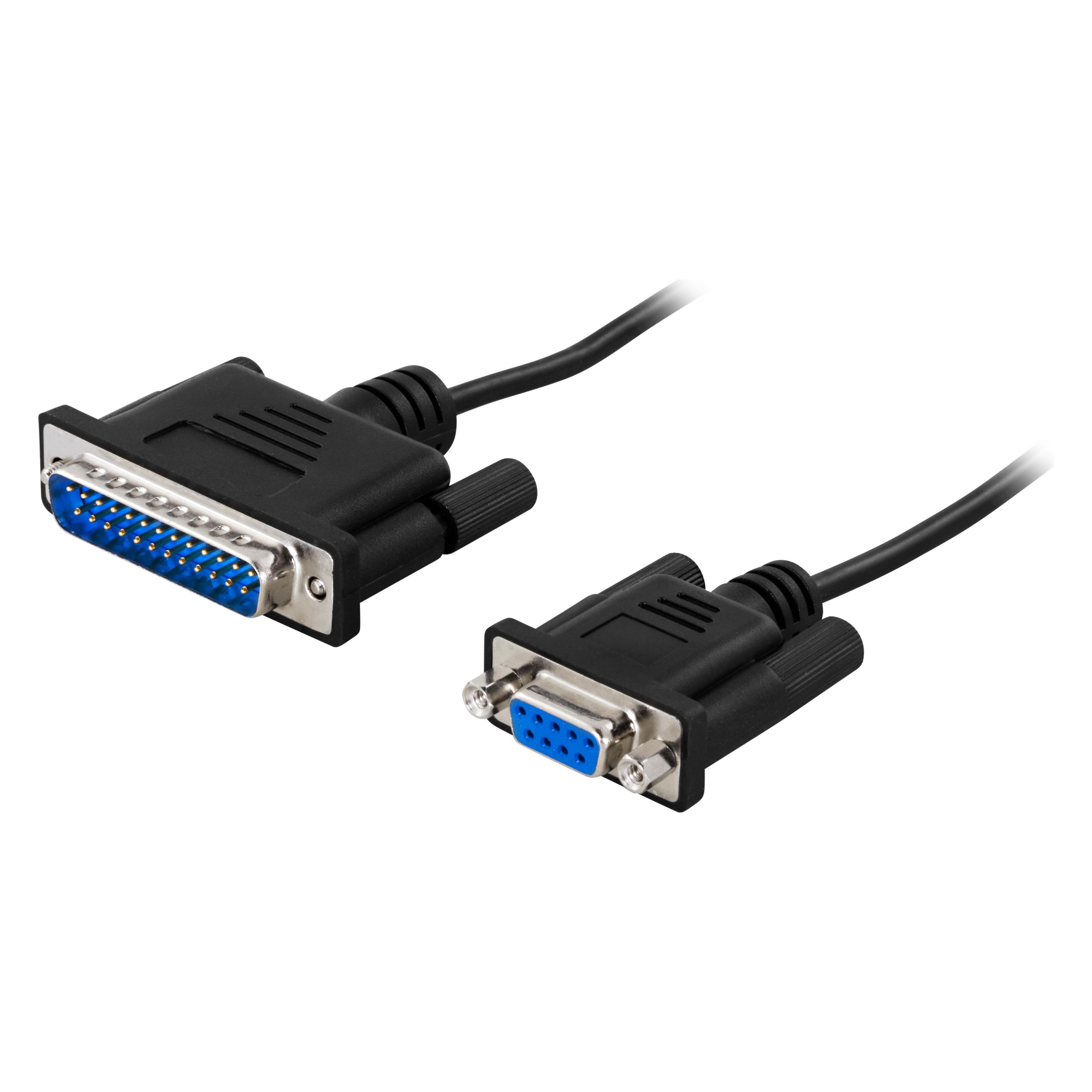 Deltaco DEL-32E-B - printerkabel - 3 m (3 m) (DEL-32E-B)