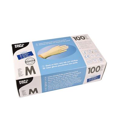 PAPSTAR 100 Handschuhe, Latex puderfrei weiss Größe M