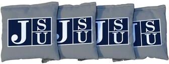 Skip's Garage Jackson State JSU Tigers Grey Cornhole Bags