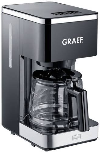 Graef FK 402 Kaffeemaschine Schwarz Fassungsvermögen Tassen=10 Glaskanne, Warmhaltefunktion