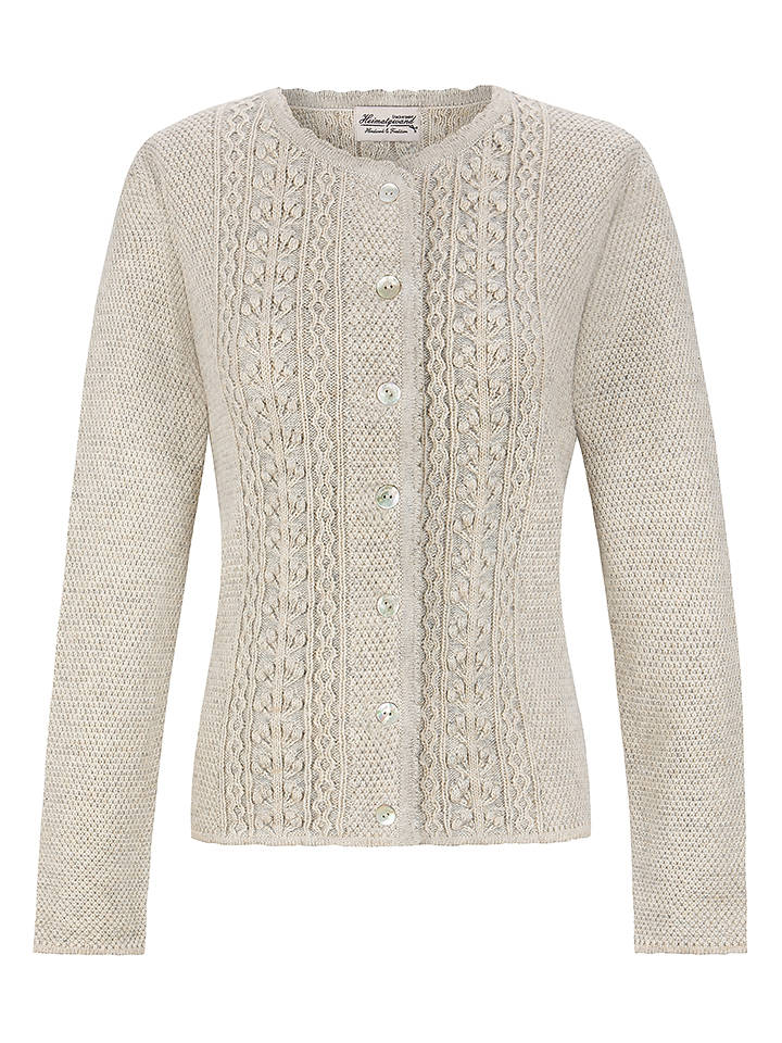 Stockerpoint Wollcardigan "Mabella" in Sand - 42