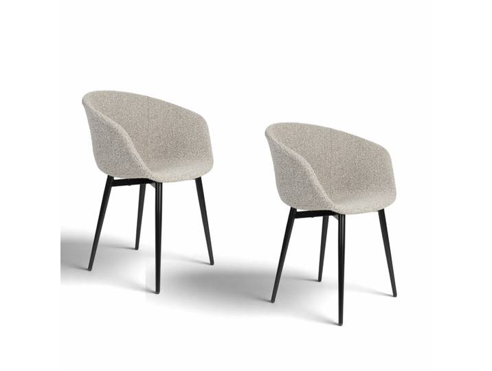 White Label Living Charly Dining Chair - Set of 2 Gray, New - Perfect for office and reception