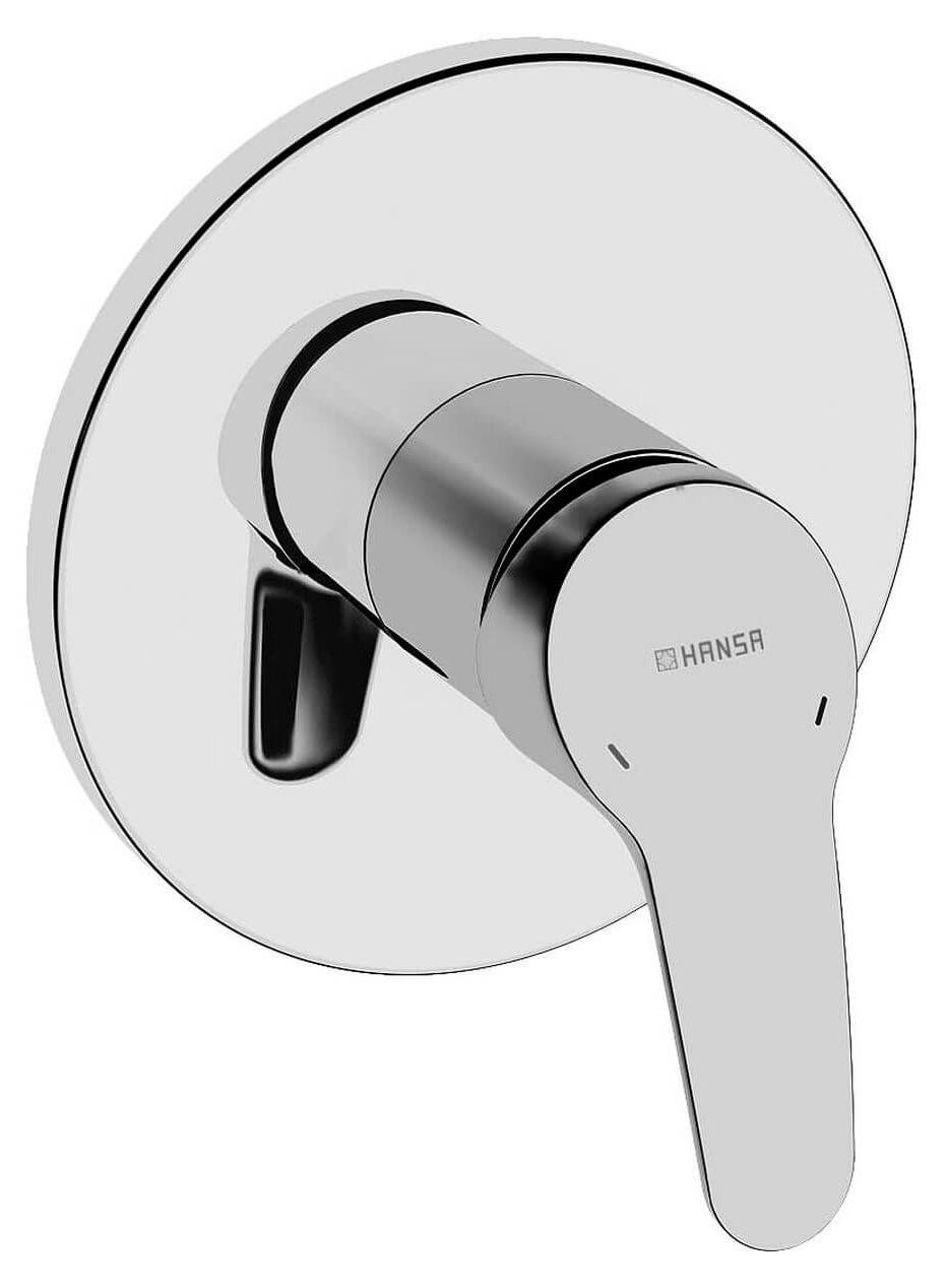 Hansa Hansamix inbouw douchearmatuur chroom, thermostaatkraan met één hendel, waterbesparend en met safety stop
