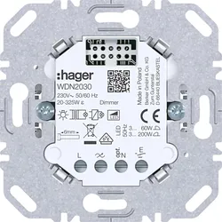 Hager WDN2030 Dimmer-Einsatz, 1fach, Einsatz UP, für A.x/C.x