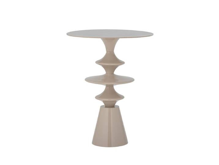 Beistelltisch Avero – Skulpturales Design in hellem Beigeton - Naturton - Luxusbetten24