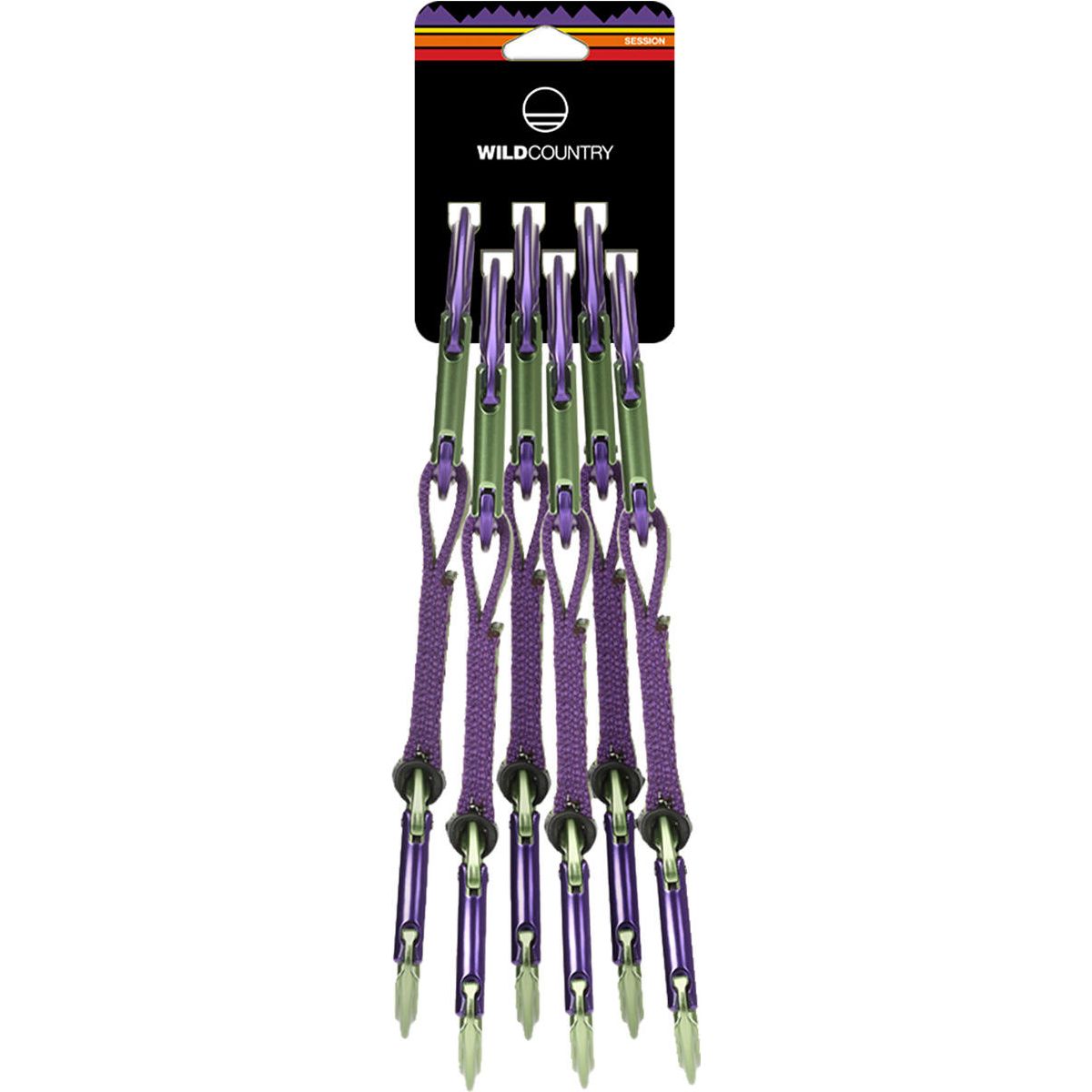 Wild Country Session Quickdraw 6X12CM purple/green (5823) SET 40-0000002003-5823-SET