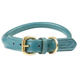 Weatherbeeta Hundehalsband aus gerolltem Leder (XXL, Hund), Halsband + Leine