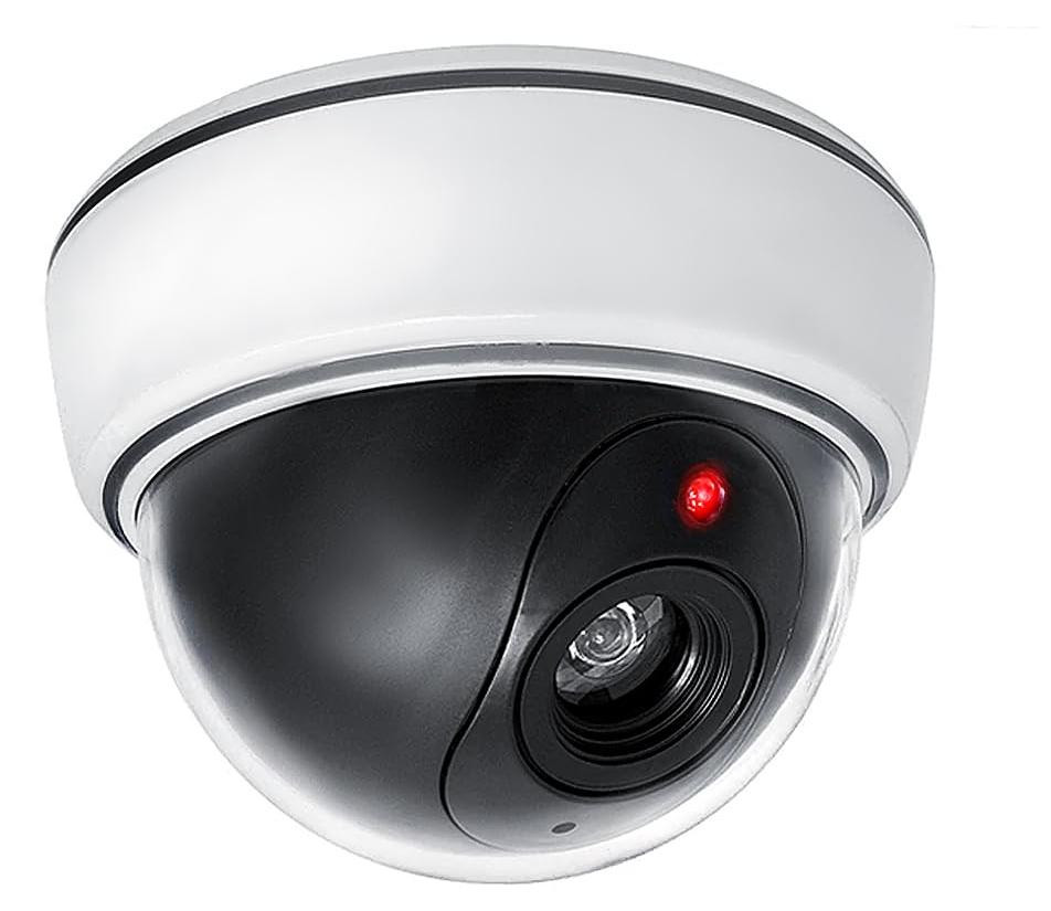 Selius Dummy LED bewakingscamera Attrappe CCTV Wireless Dome koepel alarm