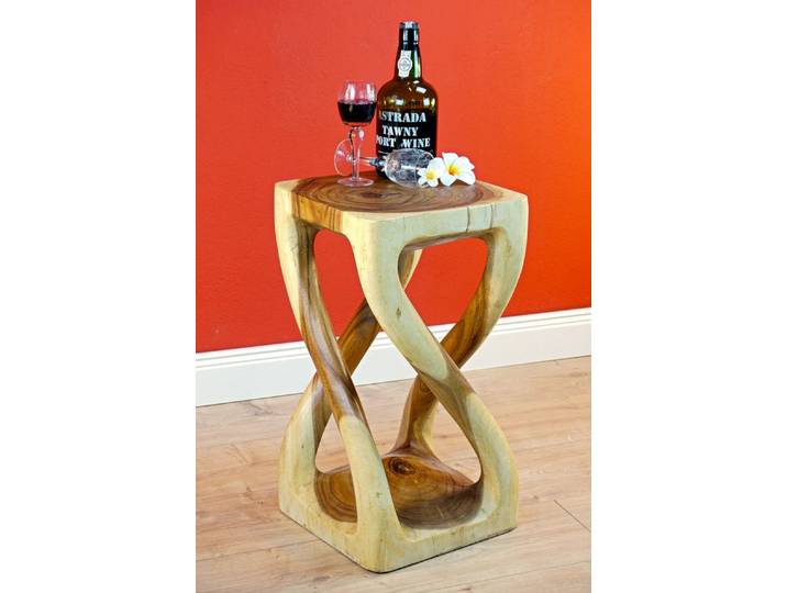 Kinaree Beistelltisch Suar Holz Beistelltisch BUENG, Akazie Massivholz, Unikate, Naturprodukt, Podest