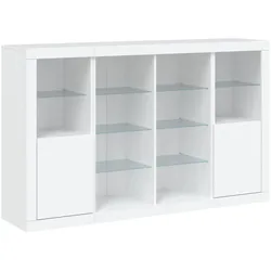 Helloshop26 - Buffet Sideboard Kommode Kleiderschrank Aufbewahrungsmöbel Organizer für Küche Wohnzimmer Lounge mit LED-Beleuchtung 02_0037197