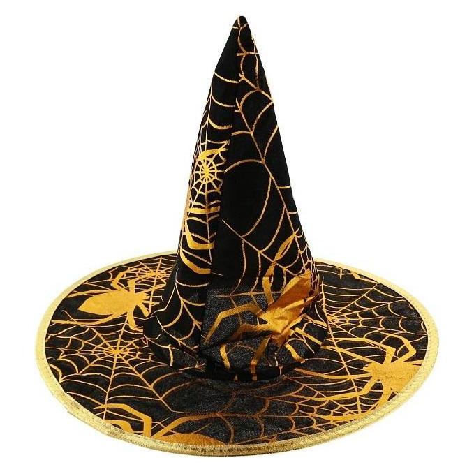 GoDan Hexenhut mit goldenem Spinnennetz, Grösse eins (47591278)