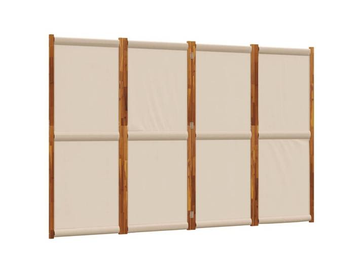 vidaXL Raumteiler 4-tlg. Paravent Taupe 280x180 cm, 1-tlg.