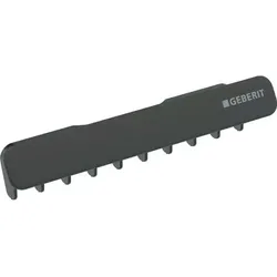Geberit ONE Ablaufblende mit Kammeinsatz, Magnetbefestigung, 505.082.14.1, Farbe: schwarz matt, easy-to-clean-beschichtet