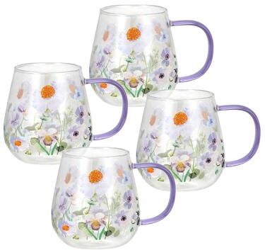 STP Goods 18oz Chamomile Heat-Resistant Glass Mug Set of 4