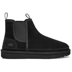UGG für Herren. 1121644 Neumel Chelsea-Stiefel aus Leder schwarz (42), Wohnung, Keine, Lässig