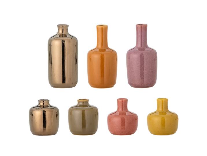 Vasen-Set Maien 7-teilig Ø 7cm Braun
