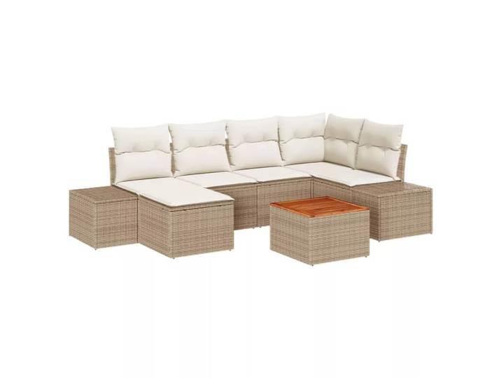VidaXL - Garten sofa set poly-rattan, One Size, Multicolor