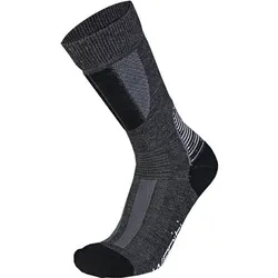 WAPITI Herren Socken Wandersocken S09 Merino Seide, Größe 36-38 in Grau Grau