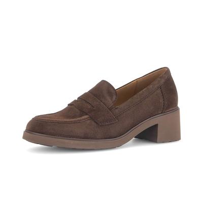 Loafer GABOR "Loafer", Damen, Gr. 40,5, braun, Schuhe Loafer