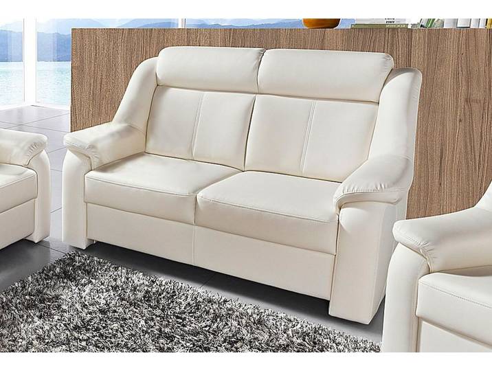 2-Sitzer Sofa, PRIMABELLE-Microfaser, Altweiß, 140×95 cm, Wellenunterfederung, sit&more