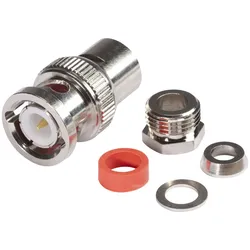 HICON BNC Kompression-Kabelstecker, gerade, nickelfarben