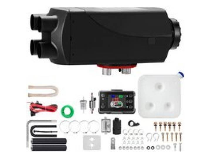 VEVOR Chauffage de Stationnement Diesel, 5-8KW 12 V Réchauffeur d'Air Diesel, Chauffage Rapide Réchauffeur de Stationnement, en Aluminium Chauffage de Voiture, Interrupteur LCD 1 Silencieux Camping Car