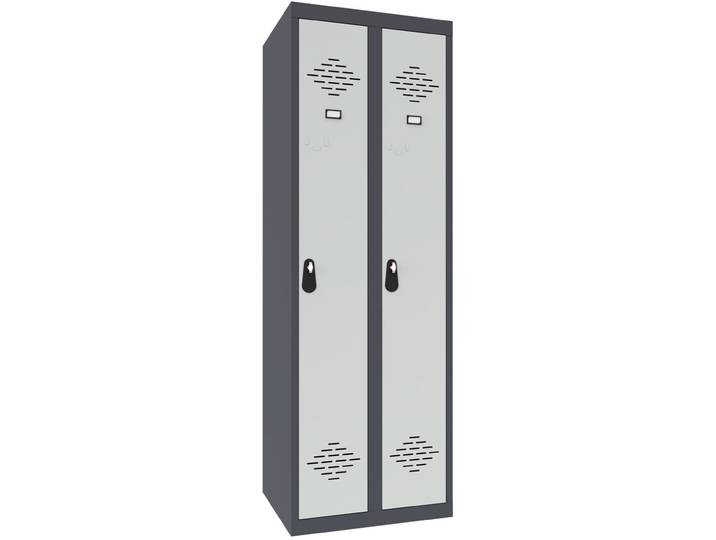 Vestiaire Avantage Industrie Propre Monobloc - Largeur 60 cm - Gris