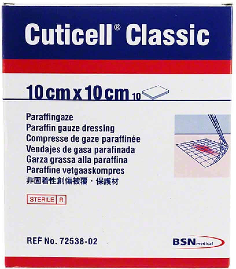 Cuticell Classic Wundgaze 10x10 cm 10stk