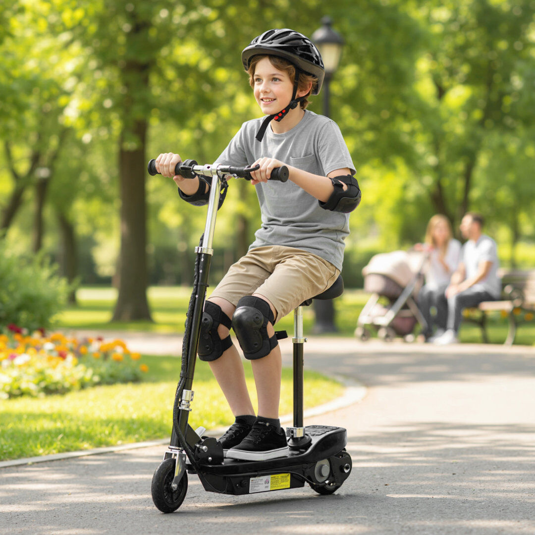 HOMCOM Battery Powered Ride On Toy Black