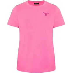 CHIEMSEE T-Shirt mit tonalem Stick & Print, Größe XS in Pink 162125