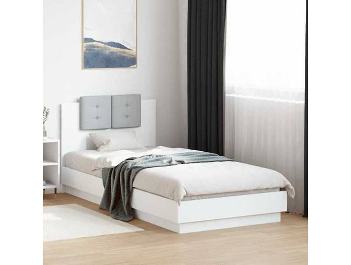 Blanc Cadre de Lit pour 90x200cm Magnifique Lit simple - sans matelas - blanc 90x200cm CL8023104