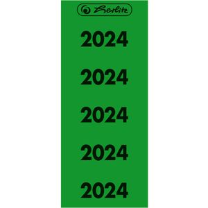 Herlitz Jahreszahlen 50046713, Aufkleber, 60 x 26 mm, 50 Etiketten, Jahr 2024