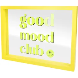 Love Frames Glasbild Good mood club gelb 35x26x4cm