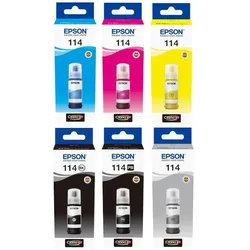 Epson Original EcoTank 114 Nachfülltinte - 6er Multipack