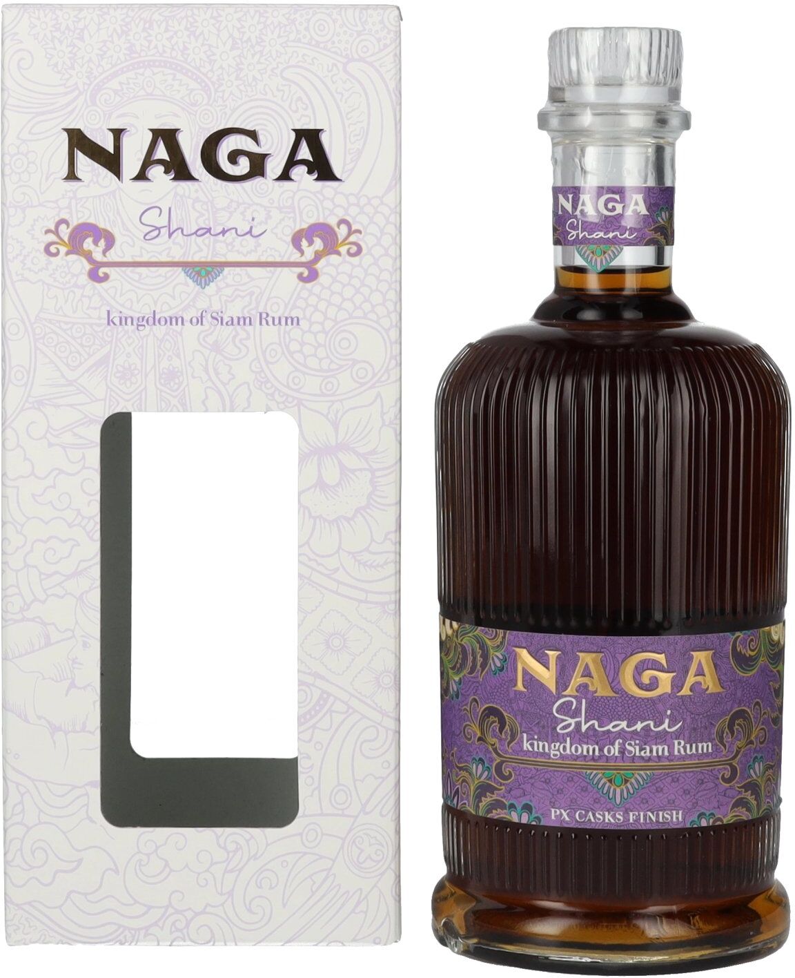 Naga Rum Naga Shani Thailand PX Casks Finish 46% Vol. 0,7l in geschenkverpakking