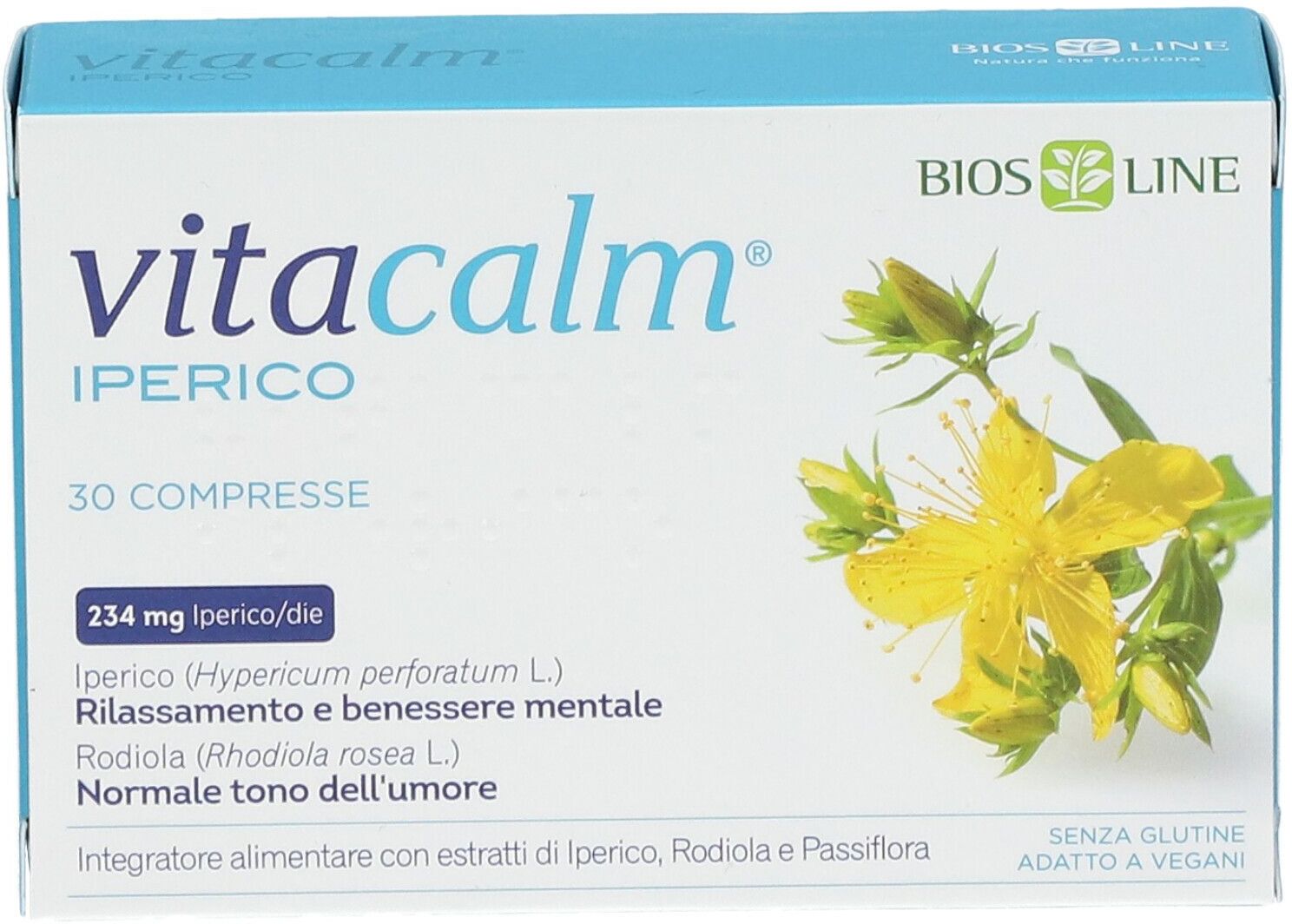 BIOS LINE SpA Bios Line, Vitacalm Iperico, 30 compresse
