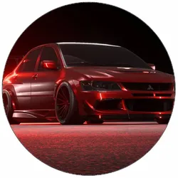 Essbares Papier „Need for Speed“ für Mitsubishi Lancer Evo, 19,5 cm
