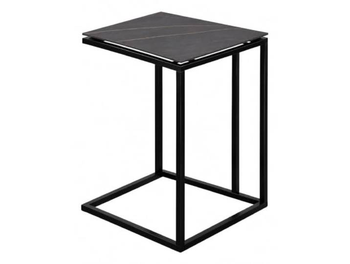 M2 Kollektion Beistelltisch Jon, 38x62x43cm, Schwarz