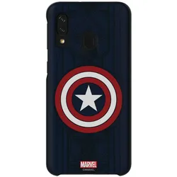 Samsung Friends Marvel Avengers Captain America (Samsung Galaxy A40), Smartphone Hülle, Blau
