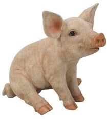 Hi-Line Gift Ltd. Medium Sitting Pig Statue