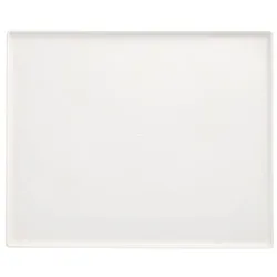 Papstar 50 Servierplatten, Zuckerrohr `pure` eckig 26,5 cm x 32,5 cm x 1 cm weiss `Cella`